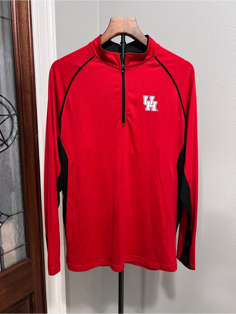 Stadium Athletics University of Houston Cougars 1/4 Zip Pullover Jacket Size L